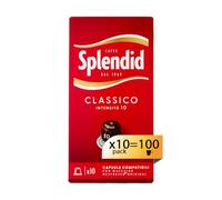Splendid - Capsule Caffè Espresso Classico - 100 Capsule in Alluminio - Intensità 10 - Compatibili con Macchine Nespresso®* original - 10 Confezioni da 10 Capsule