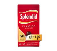 Splendid - Capsule Caffè Espresso Classico - 150 Capsule in Alluminio - 5 Confezioni da 30 - Intensità 10 - Compatibili con Macchine Nespresso®* original