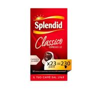 Splendid - Capsule Caffè Espresso Classico - 230 Capsule in Alluminio - Intensità 10 - Compatibili con Macchine Nespresso®* original - 23 pacchetti da 10 capsule