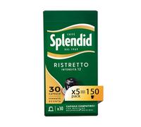 Splendid - Capsule Caffè Espresso Ristretto - 150 Capsule in Alluminio - 5 Confezioni da 30 - Intensità 12 - Compatibili con Macchine Nespresso®* original