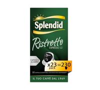 Splendid - Capsule Caffè Espresso Ristretto - 230 Capsule in Alluminio - Intensità 12 - Compatibili con Macchine Nespresso®* original - 23 Confezioni da 10 Capsule