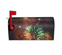 Splendid - Coperture magnetiche per cassette postali con fuochi d'artificio di dimensioni standard, 64,8 x 53,3 cm, copertura per cassetta delle lettere primaverile ed estate, decorazione per casa