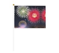 Splendid Fireworks - Bandiere palmari, 14 x 20,8 cm, confezione da 10