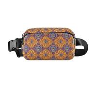 Splendida borsa a tracolla retrò con piume di pavone, alla moda, per donne e uomini, resistente all'acqua, antifurto, con cinghia regolabile, per viaggi, vacanze, corsa, Splendide piume di pavone