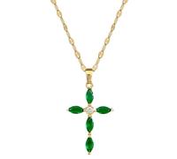 Splendida Collana a Ciondolo cubico a Croce per Donne Gioielli di Gioielli in Acciaio Inossidabile