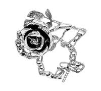 Splendida collana con ciondolo a forma di rosa in oro 24 carati, accessorio alla moda per le donne, indossabile per anniversari e eventi speciali, alla moda, Taglia unica, come descritto, come