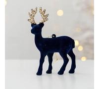 Splendida figura di renna simulazione porta gioia alle tue feste con questa adorabile decorazione per le vacanze (blu)