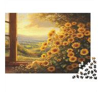 Splendida Mattina Puzzle 1000Pcs Soleshine And Fiori Decorazione Per La Casa. Rilassamento E Intelligence Per Adulti E Bambini Da 14 Anni 1000pcs (75x50cm)