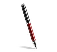 Splendida Penna con corpo in fibra di vetro rossa, Refill Inchiostro Nero, Penna Elegante con Confezione Regalo, Professionale, da Ufficio, Idea Regalo per Lui e per Lei, 48034E