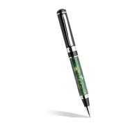 Splendida Penna con corpo marmorizzato verde, Refill Inchiostro Nero, Penna Elegante con Confezione Regalo, Professionale, da Ufficio, Idea Regalo per Lui e per Lei, 47441E