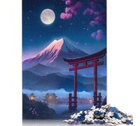 Splendida vista del Monte Fuji 1500 puzzle per adulti, gioco educativo, puzzle, giochi per adulti per ragazzi e ragazze, 1500 pezzi (85x57 cm)