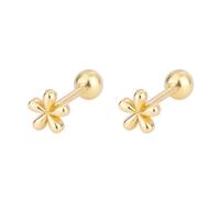 Splendidamente dettagliato fiore orecchini offrono una vestibilità sicura Snd migliorare il vostro stile con un sottile elegante gioielli da donna alla moda, Misura unica, come descritto, come