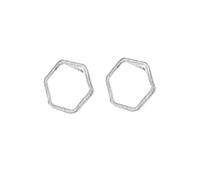 Splendidi Orecchini a Bottone Moda Semplice da Donna Mini Hollow Hexagon Ear Orecchini Orecchini da Regalo per Gioielli alla e Popolare Beautiful Design