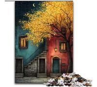 Splendidi puzzle da 1000 pezzi con montagne e laghi, antistress per ammazzare il tempo in casa, con poster abbinato e foglio di quiz (26x38cm)