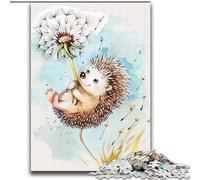 Splendidi puzzle da 2000 pezzi con ricci acquerellati per adulti e ragazzi, arte interessante, antistress, lista dei desideri con Babbo Natale per bambini dai 14 anni (70x100cm)