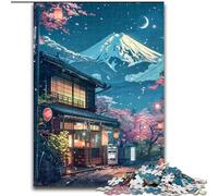 Splendidi puzzle del Monte Fuji per adolescenti, 1000 pezzi, antistress, per ammazzare il tempo in casa, per migliorare l'amore tra coppie (50x75cm)