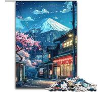 Splendidi puzzle del Monte Fuji per adulti e ragazzi, 1000 pezzi, giocattoli avvincenti per la decorazione della casa, stimolano l'intelligenza cerebrale (26x38cm)
