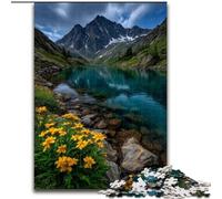 Splendidi puzzle di montagne e laghi da 1000 pezzi per adulti, regali antistress per trascorrere il tempo libero in casa e interagire con i genitori (50x75cm)