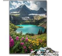 Splendidi puzzle di montagne e laghi per adolescenti, 1000 pezzi, antistress, per trascorrere il tempo libero a casa e interagire con i genitori (50x75cm)
