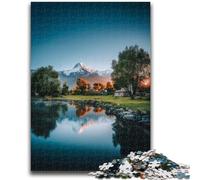 Splendidi puzzle di montagne e laghi per adolescenti, 1000 pezzi, per età 14+, giochi divertenti, attività divertenti a casa, regali di compleanno, regali di viaggio 26X38CM