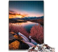 Splendidi puzzle di montagne e laghi per adolescenti, 1000 puzzle, gioco educativo per famiglie, adatto per la decorazione del desktop, 50x75cm