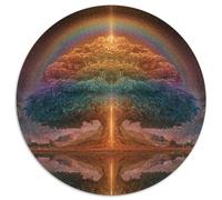 Splendido albero arcobaleno Puzzle 1000Pcs Arte spirituale Decorazione Per La Casa. Rilassamento E Intelligence Per Adulti E Bambini Da 14 Anni 1000pcs (67.5x67.5cm)