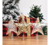 Splendido albero di Natale in ferro da 27 cm, aggiunge un tocco di gioia alle decorazioni per le vacanze quest'anno (bianco)