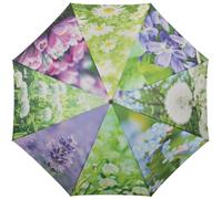 Splendido Bastone Ombrello Fiori Stampa Foto E Automatico Öffnungsautomatik