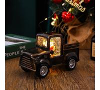 Splendido camion natalizio con accento natalizio illuminato stile vintage con Ba
