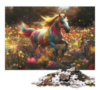 Splendido cavallo Puzzle in Legno 300 Pezzi Adulto Puzzle Regalo Per Amore E Amico Per Gioco Familiare Decorazione Interna Unica Gioco Education Stress Relief 300pcs (40x28cm)