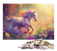 Splendido cavallo Puzzle in Legnos Adulto 1000 Pezzi Decorazione Interna Unica Gioco Education Per Gioco Familiare Regalo Per Amore E Amico Stress Relief 1000pcs (75x50cm)