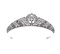 Splendido cerchio colorato Royal Queen King King Tiaras and Crowns Pageant Prom Bridal Diadem Wedding Hair Gioielli Accessori (Colore in metallo: colori vintage, dimensioni: corona)