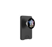 Splendido design con mappa della Torre Eiffel di Parigi Francia PopSockets PopWallet per MagSafe