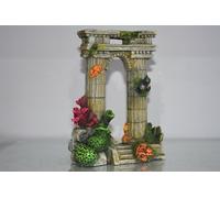 Splendido Dettagliato Grande Romano Rovina Arco Doppio Colonna 15 x 9 x 20 CM