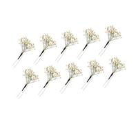Splendido fermaglio per capelli con fiore conservato con dettagli di perle per occasioni formali, accessorio per capelli da sposa ispirato alla natura