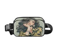 Splendido marsupio da donna carino per donne e uomini, mini marsupio con cinghia regolabile per viaggi, vacanze, corsa, splendida donna, taglia unica, Donna Splendida, 1 size