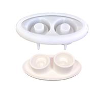Splendido portacandele in cristallo di silicone Forma elegante portacandele con due fori a forma di resina per gli amanti produrre