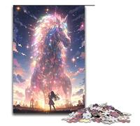 Splendido puzzle da 1000 pezzi con cielo stellato e cavallo dello zodiaco per adulti puzzle impossibile antistress per ragazzi dai 14 anni in su 75x50 cm