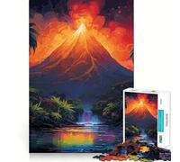 Splendido puzzle da 1000 pezzi con montagne, ideale per adulti, gioco di logica e attività al chiuso, taglio di precisione, regalo perfetto 38x26cm