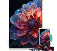 Splendido puzzle di fiori di dalia da 1000 pezzi per adolescenti, gioco per allenare la mente, rilassante e divertente, da assemblare, regalo perfetto 50x75cm