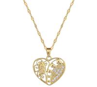 Splendido Ritratto a Forma di Cuore Intarsia
