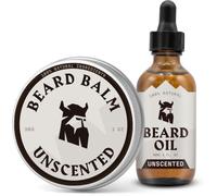 Splendido set di olio per barba e balsamo, non profumato, 2 x 2 fl oz
