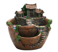Splendido vaso da fiori in miniatura di dimensioni compatte di 17 5 cm per decor