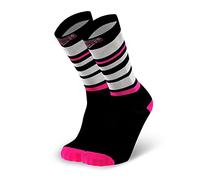 Splends Calzini da corsa Crazy Stripes nero uomo e donna, Nero , 42