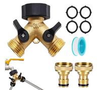 Splinters del Rubinetto 'Acqua, frammenti di Tubi 'Acqua | Distributore di Tubi da Giardino a 2 Vie, Splinter per Tubi da Giardino, sentieri, Robusto, Plug y, Adattatore per Tubo da Giardino