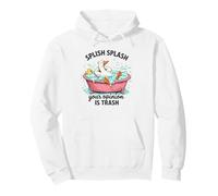 Splish Splash La Tua opinione è Trash Duck Bath Felpa con Cappuccio