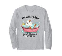 Splish Splash La Tua opinione è Trash Duck Bath Maglia a Manica