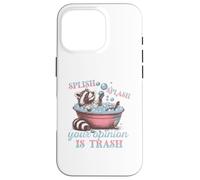 Splish Splash La tua opinione è Trash Raccoon Custodia per iPhone 16 Pro