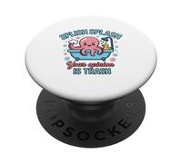 Splish Splash Octopus Your Opinion Is Trash Vasca da bagno PopSockets PopGrip Adesivo