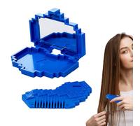 Spliss-Trimmer, Pony Per Capelli E Pettine Con Specchio, A Forma Di Cuore Specchi, Per La Cura Domestica Viaggio Quotidiano